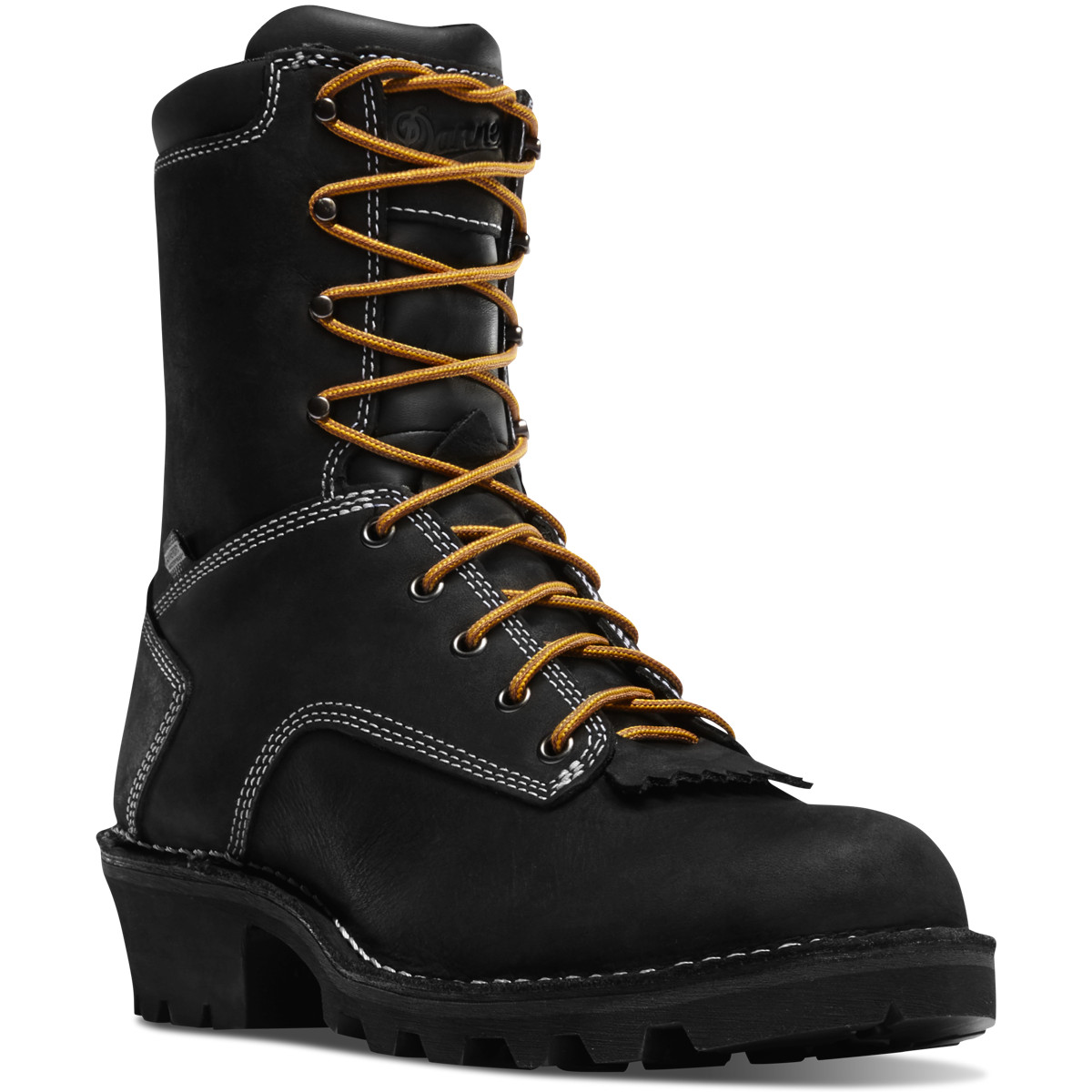 Danner Logger Black Work Boots Mens - South Africa 67504XLBE